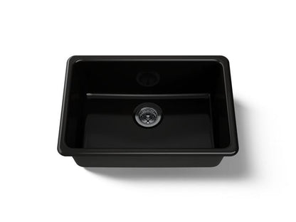 Kohler - Iron/Tones 27 Inch Top/Undermount Single Bowl Kitchen Sink