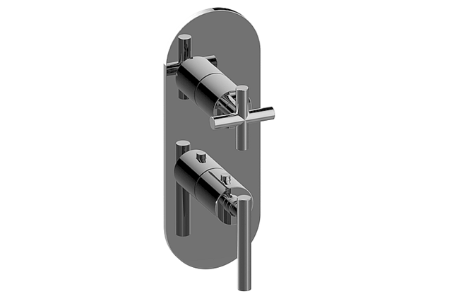 Graff - M.E./Terra Round M-Series Valve Trim with Two Handles