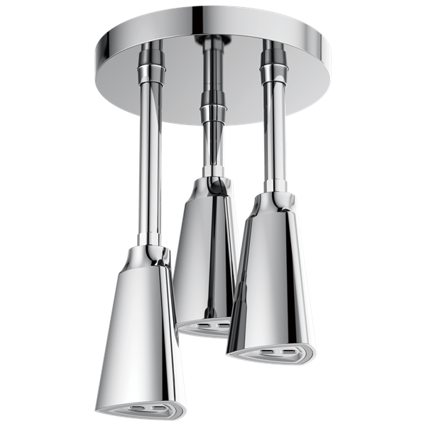 Delta - H2Okinetic Pendant Raincan Shower Head With Led Light