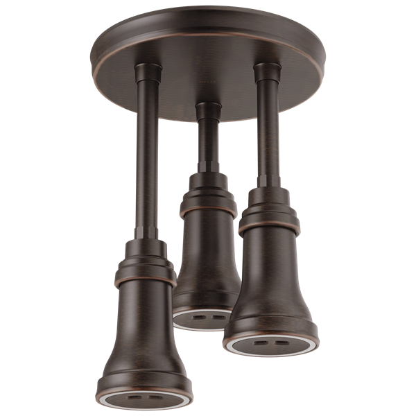 Delta - H2Okinetic Pendant Raincan Shower Head With Led Light