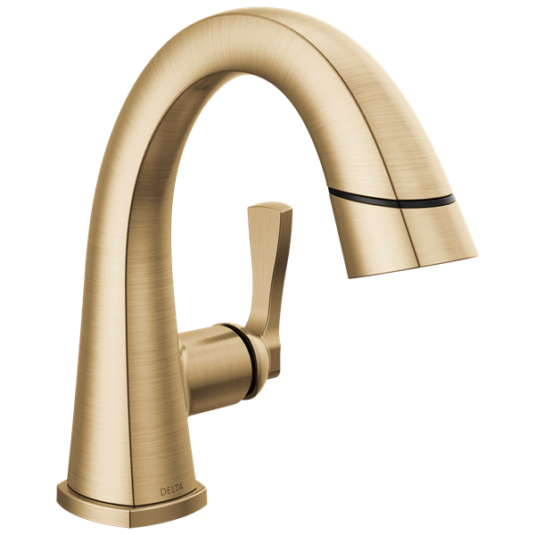 Delta - Stryke Single Handle Pull Down Bathroom Faucet