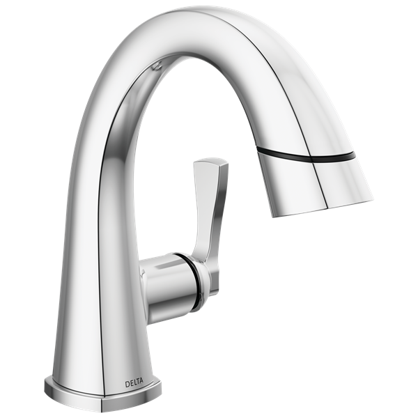 Delta - Stryke Single Handle Pull Down Bathroom Faucet
