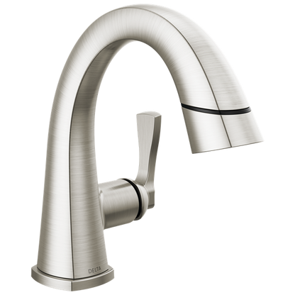Delta - Stryke Single Handle Pull Down Bathroom Faucet