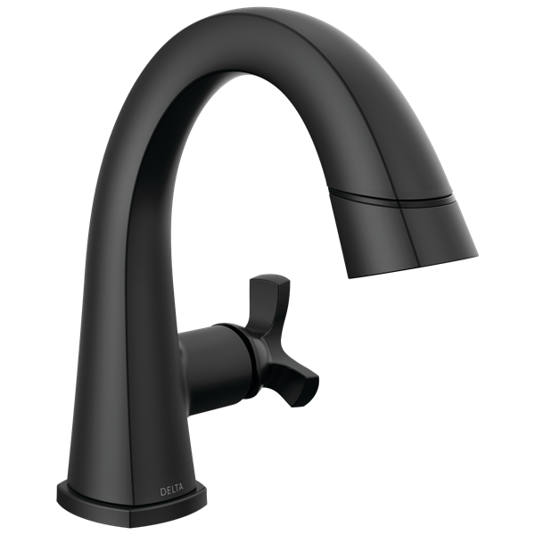 Delta - Stryke Single Handle Pull Down Bathroom Faucet