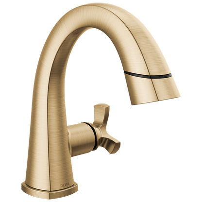 Delta - Stryke Single Handle Pull Down Bathroom Faucet