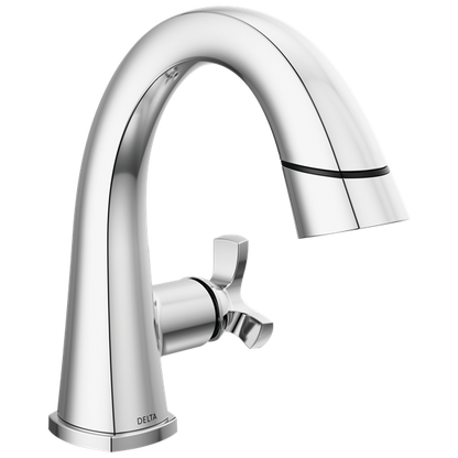 Delta - Stryke Single Handle Pull Down Bathroom Faucet
