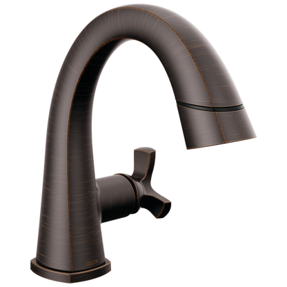 Delta - Stryke Single Handle Pull Down Bathroom Faucet