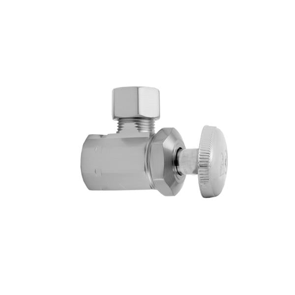 Jaclo - Multi Turn Angle Pattern 3/8 Inch IPS x 3/8 Inch O.D. Supply Valve with Oval Handle