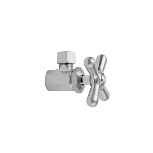 Jaclo - Multi Turn Angle Pattern 3/8 Inch IPS x 3/8 Inch O.D. Supply Valve with Cross Handle