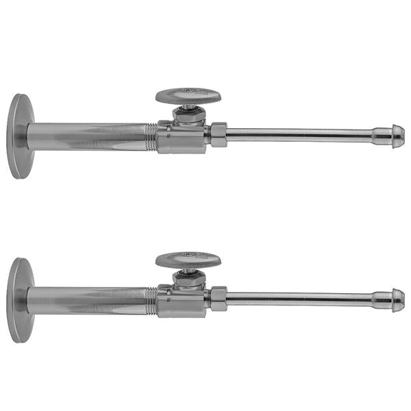 Jaclo - Multi Turn Straight Pattern 3/8 Inch IPS x 3/8 Inch O.D. Faucet Supply Kit with Oval Handle, 20 Inch Supply Tubes