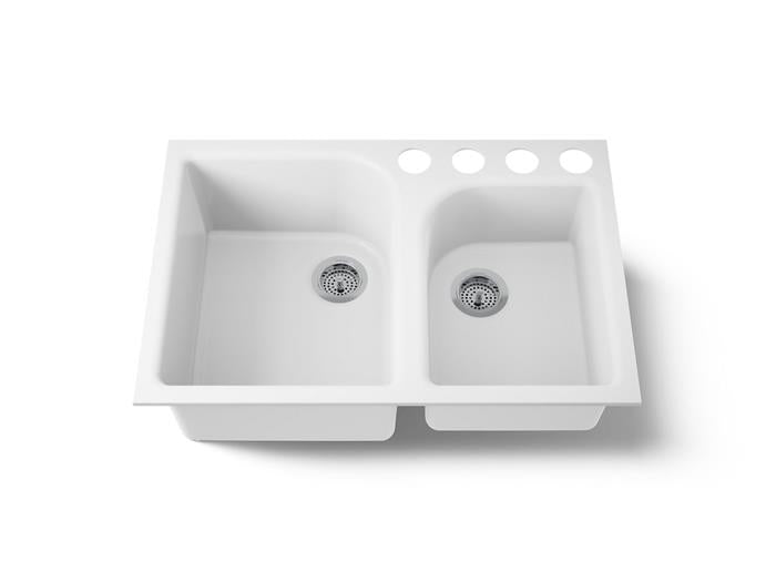 Kohler - Executive Chef 33 Inch Undermount Double-Bowl Kitchen Sink