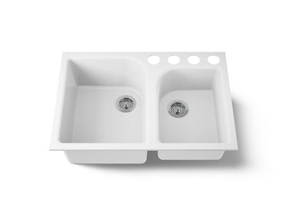 Kohler - Executive Chef 33 Inch Undermount Double-Bowl Kitchen Sink