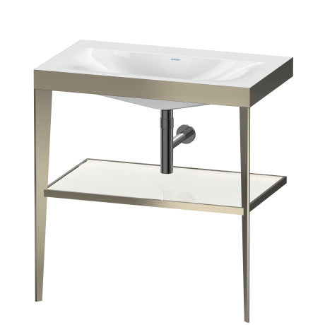 Duravit - XViu Furniture washbasin c-bonded with metal console