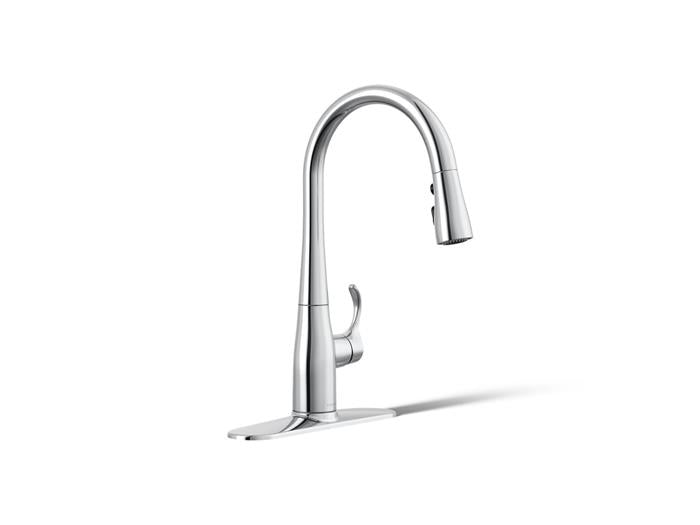 Kohler - Simplice Compact Pull-Down Kitchen Sink Faucet With Three-Function Sprayhead