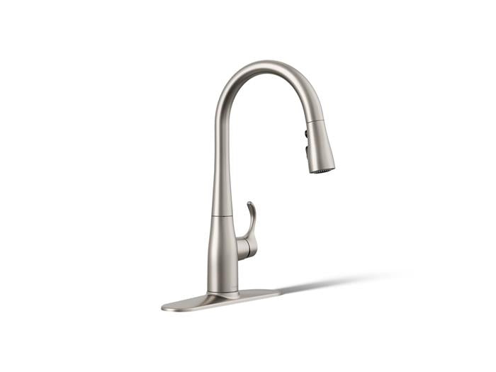 Kohler - Simplice Compact Pull-Down Kitchen Sink Faucet With Three-Function Sprayhead