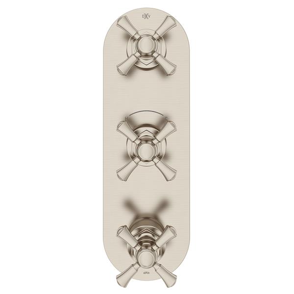 DXV - Oak Hill Three-Handle Thermostatic Valve Trim With Cross Handles