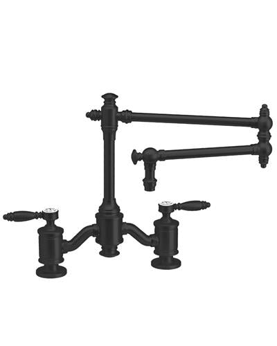 Waterstone - Towson Bridge Faucet - 18 Inch Articulated Spout - Lever Handles
