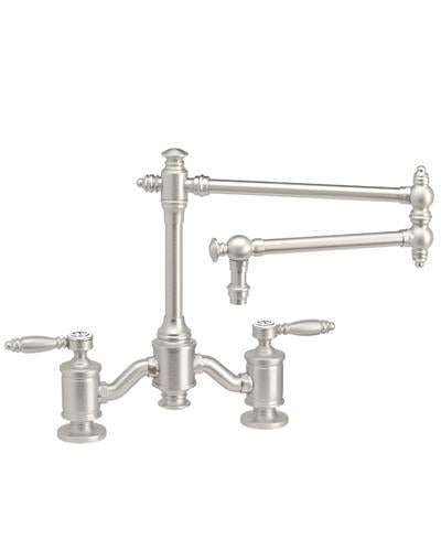 Waterstone - Towson Bridge Faucet - 18 Inch Articulated Spout - Lever Handles