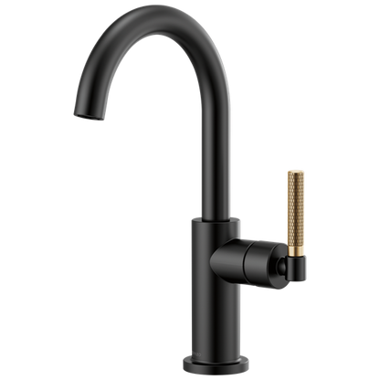 Brizo - Litze Bar Faucet with Arc Spout and Knurled Handle Kit