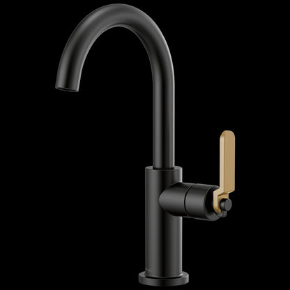 Brizo - Litze Bar Faucet with Arc Spout and Industrial Handle Kit