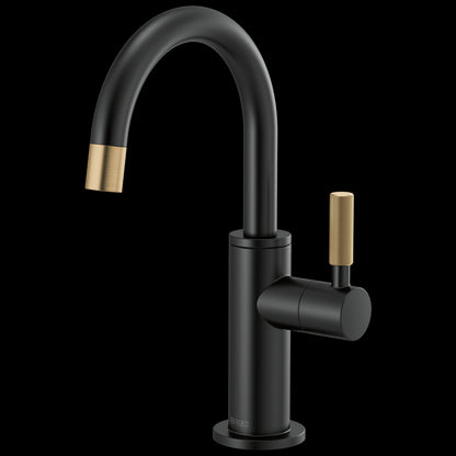 Brizo - Litze Beverage Faucet with Arc Spout and Knurled Handle