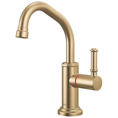 Brizo - Faircroft Instant Hot Faucet with Angled Spout and Coin Edge Lever Handle
