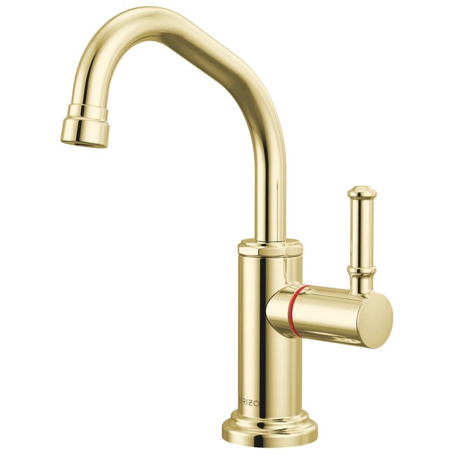 Brizo - Faircroft Instant Hot Faucet with Angled Spout and Coin Edge Lever Handle