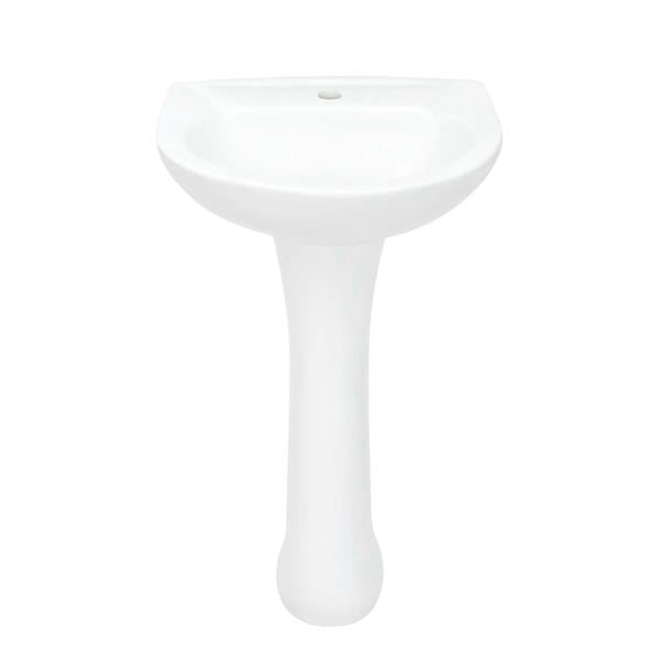Cheviot - Fiore 2 Pedestal Sink, 18.5 Inch - White