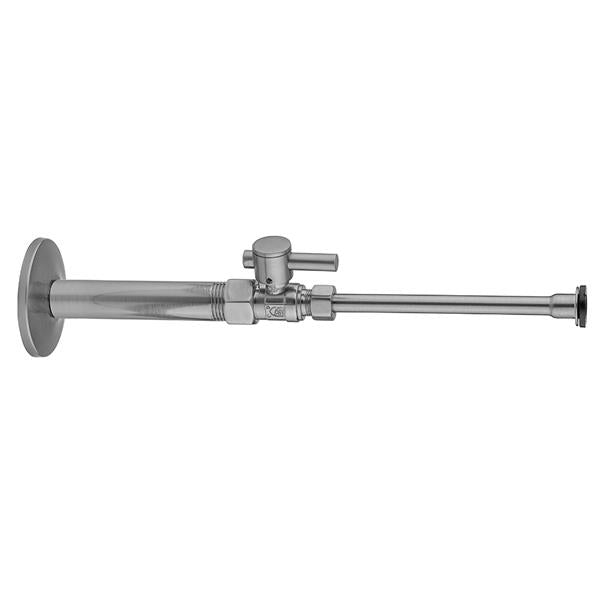 Jaclo - Quarter Turn Straight Pattern 3/8 Inch IPS x 3/8 Inch O.D. Toilet Supply Kit with Contempo Lever Handle, 20 Inch Supply Tube, Escutcheon