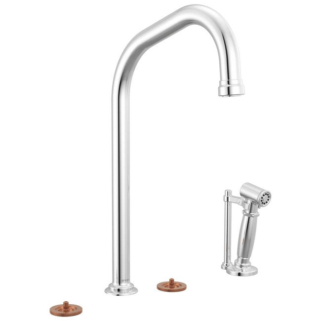 Brizo - Faircroft Widespread Faucet with Angled Spout and Side Sprayer - Less Handles