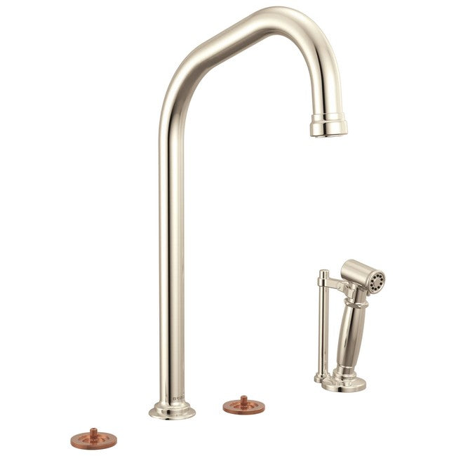 Brizo - Faircroft Widespread Faucet with Angled Spout and Side Sprayer - Less Handles
