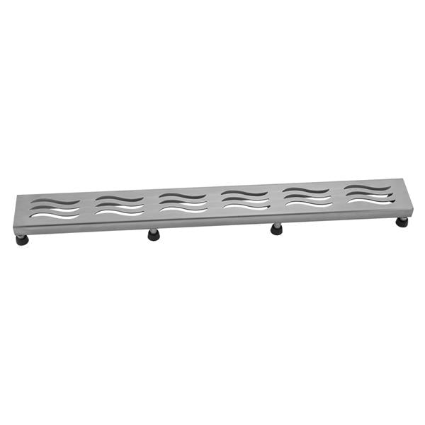 Jaclo - 24 Inch Channel Drain Wave Grate