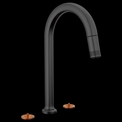 Brizo - Kintsu Widespread Pull-Down Faucet with Arc Spout - Less Handles