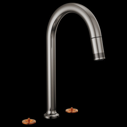 Brizo - Kintsu Widespread Pull-Down Faucet with Arc Spout - Less Handles