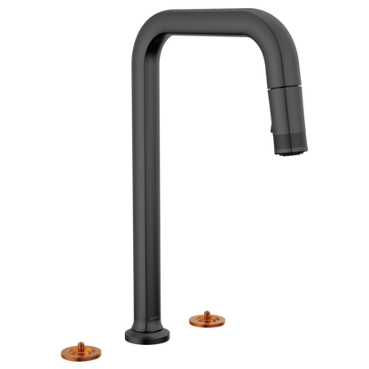 Brizo - Kintsu Widespread Pull-Down Faucet with Square Spout - Less Handles