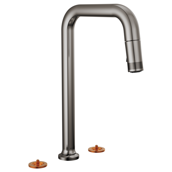 Brizo - Kintsu Widespread Pull-Down Faucet with Square Spout - Less Handles