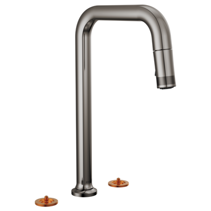 Brizo - Kintsu Widespread Pull-Down Faucet with Square Spout - Less Handles