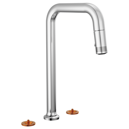 Brizo - Kintsu Widespread Pull-Down Faucet with Square Spout - Less Handles