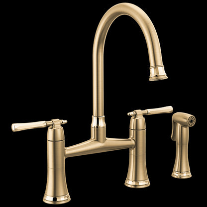 Brizo - The Tulham Kitchen Collection by Brizo Bridge Kitchen Faucet with Side Spray