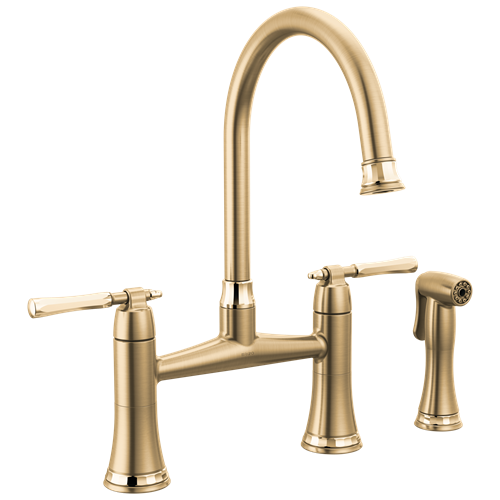 Brizo - Tulham Bridge Kitchen Faucet with Side Sprayer