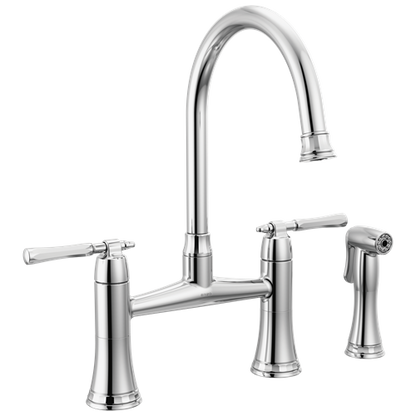Brizo - Tulham Bridge Kitchen Faucet with Side Sprayer