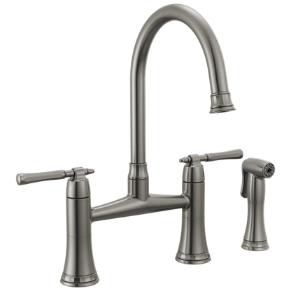 Brizo - Tulham Bridge Kitchen Faucet with Side Sprayer