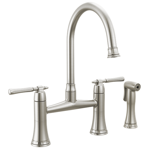 Brizo - Tulham Bridge Kitchen Faucet with Side Sprayer
