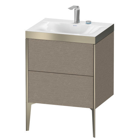 Duravit - XViu Furniture washbasin c-bonded with vanity wall-mounted 23 5/8 x 18 7/8 Inch