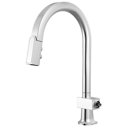 Brizo - Frank Lloyd Wright Pull-Down Kitchen Faucet with Arc Spout - Less Handle