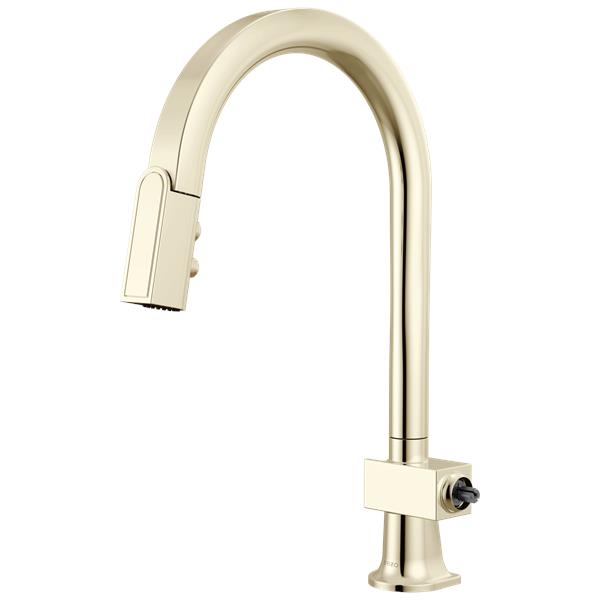 Brizo - Frank Lloyd Wright Pull-Down Kitchen Faucet with Arc Spout - Less Handle