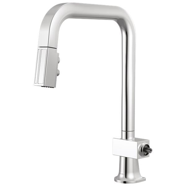 Brizo - Frank Lloyd Wright Pull-Down Kitchen Faucet with Square Spout - Less Handle