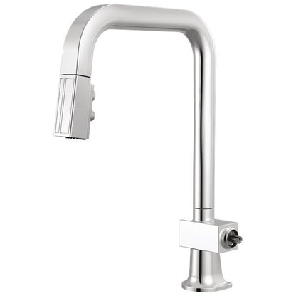 Brizo - Frank Lloyd Wright Pull-Down Kitchen Faucet with Square Spout - Less Handle