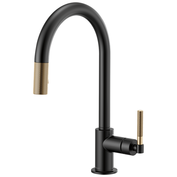 Brizo - Litze Pull-Down Faucet with Arc Spout and Knurled Handle