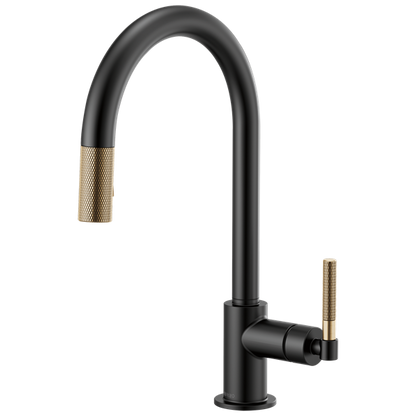 Brizo - Litze Pull-Down Faucet with Arc Spout and Knurled Handle